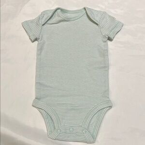 “Bundle 10/$13” Carters 3M Striped Green Kids One Piece short sleeve bodysuit